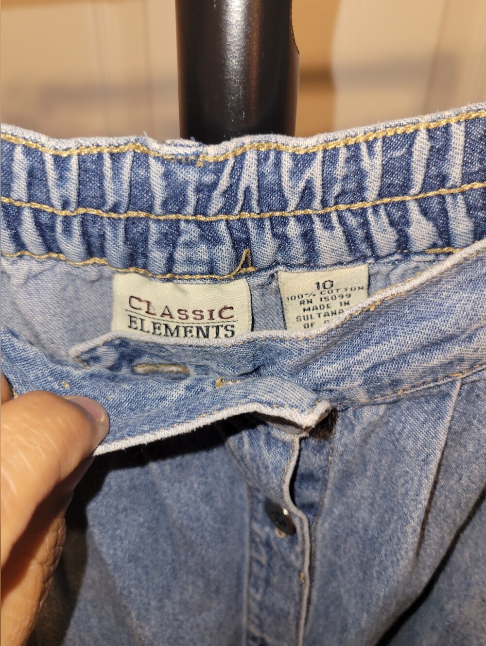 Classic Elements Light Blue Denim Button-Front Maxi Skirt - Picture 3 of 4